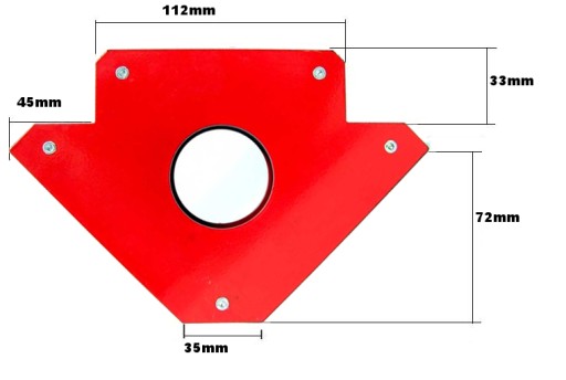 MAGNETICKÁ UHLOVÁ TYČ 34KG 75LBS ZVÁRACÍ DRŽÁK