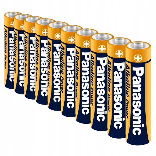 10x VÝKONNÁ BATÉRIA PANASONIC ALKALINE LR03 AAA 1,5V