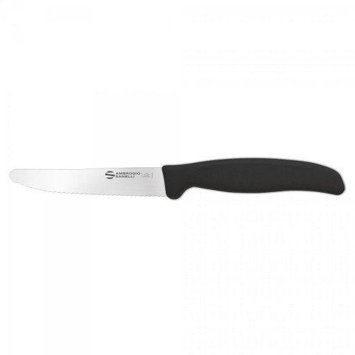 Pikutek zúbkovaný nôž Ambrogio Sanelli Supra 11 cm čierny
