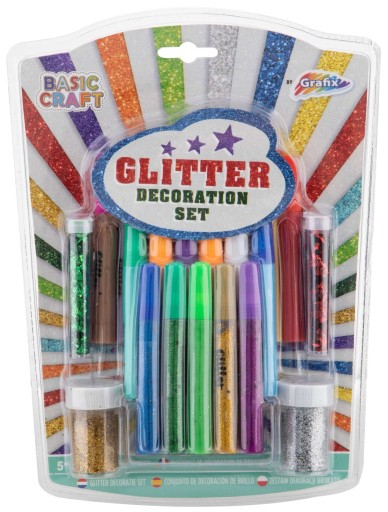 GLITROVÉ KONFETTI SÚPRAVA TRBLIKOVÝCH DEKORÁCIÍ GLITR