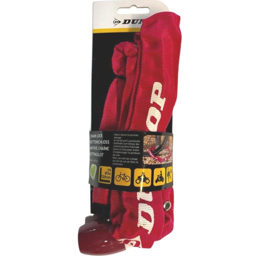 Zámok na bicykel DUNLOP CHAIN LOCK Bezpečnostné kľúče na bicykel