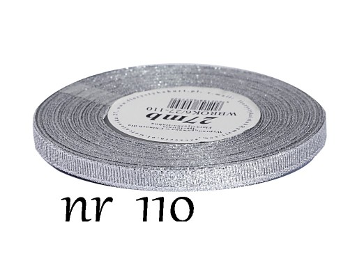 WB6 Stuha trblietavá stuha 6mm/27mb 9col