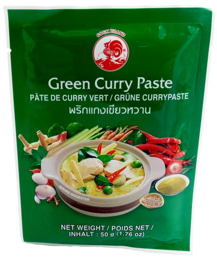 GREEN CURRY PASTE 50g GREEN COCK ZNAČKY THAJSKO