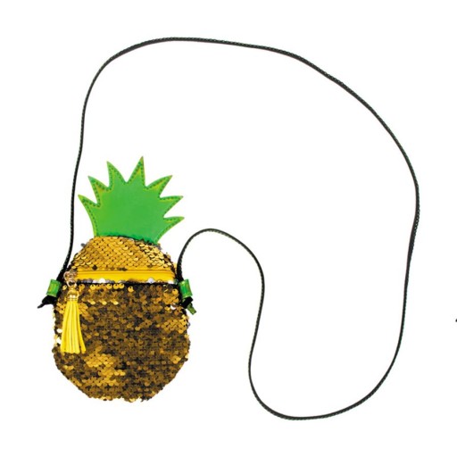 ZLATÁ ANANÁSOVÁ TAŠKA NA RAMENO