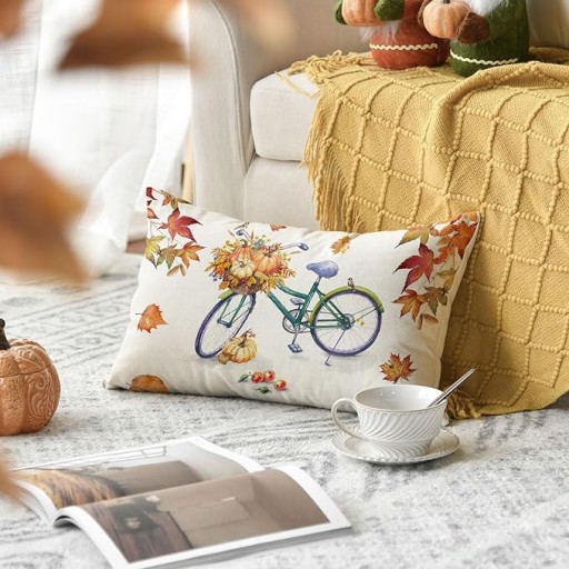 Obliečka na bicykel a jesenný vankúš 30x50cm