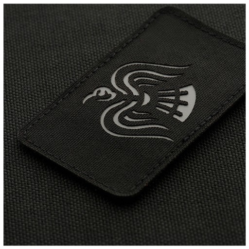 Patch Crow Banner M-Tac Laserom vyrezaný emblém čierno/šedý