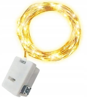 30 LED diskrétnych bielych žiaroviek WARM na prvé sväté prijímanie