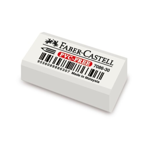 BIELA GUMA NA VYMAZANIE pasteliek FABER-CASTELL NEZANECHAJÚ ŽIADNE STOPY