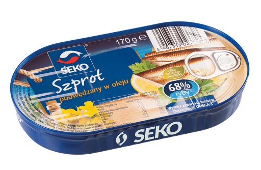 Rybie ŠPROTY ÚDENÉ V OLEJI v konzerve 170g