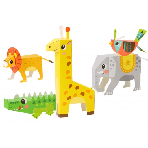 KREATÍVNA VZDELÁVACÍ SADA ORIGAMI 3D ZVIERATKÁ Urob si sám 10 zvieratiek