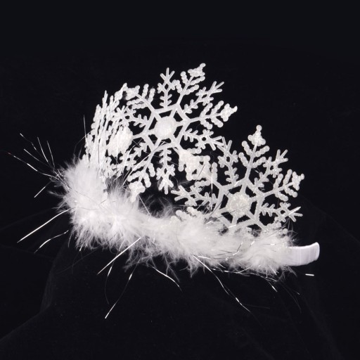 Tiara Ice Queen Snowflake Čelenka Ice Ball Party Betlehem Hrať Vianoce