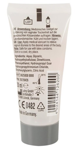 INTÍMNY GÉL NA VODNEJ BÁZE hydratačný lubrikant 20 ml SEX ANAL JUST GLIDE