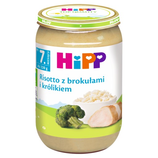 HiPP Rizoto s brokolicou a králikom po 7 mesiacoch 220 g