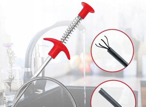 FLEXIBILNÝ PRUŽINOVÝ DRŽÁK PRE SKRUTKY ODVODNÉHO POTRUBIA, DLHÉ NOHY, 60 cm
