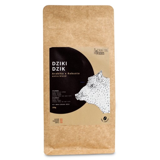 ČERSTVÉ PRAŽENÉ DIVOKÁ KÁVA CRAFTBE 250G