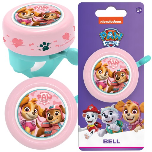 BIKE ZVON NA BICYKEL, ružový, Paw Patrol Skye Skay