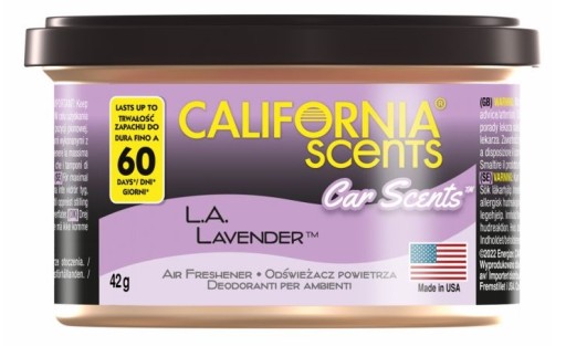 CALIFORNIA CAR Scents SCENT - L.A. LEVANDUĽA