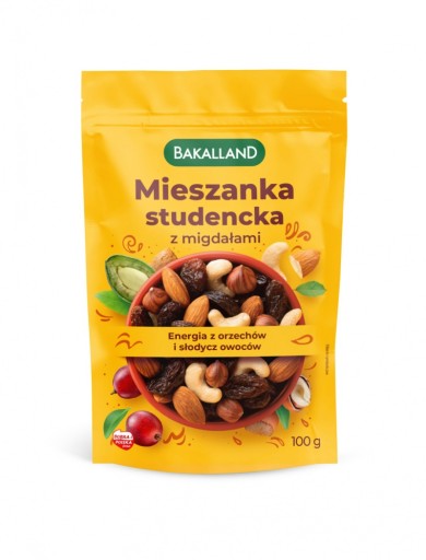Bakalland študentská zmes s mandľami 100gr