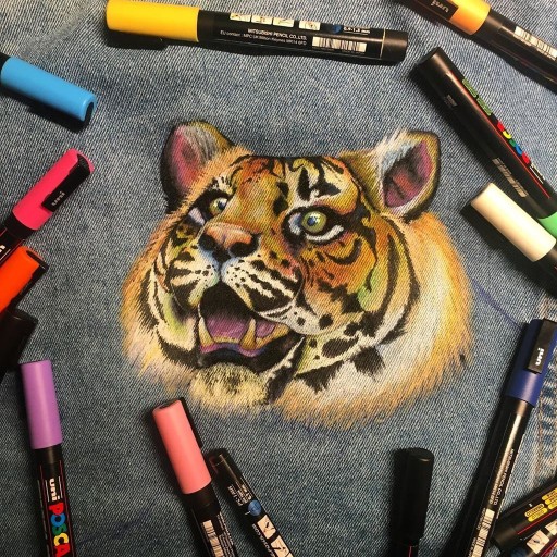 Biela plagátová fixka Posca PC-5M