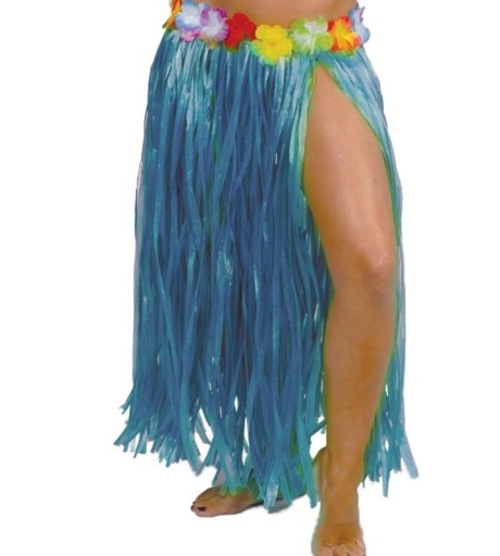 HAWAJSKÁ SUKŇA MODRÁ HULA HAWAII TANEC