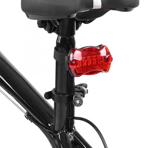 OSVETLENIE BICYKLA ZADNÁ BICYKELOVÁ LAMPA 5 LED