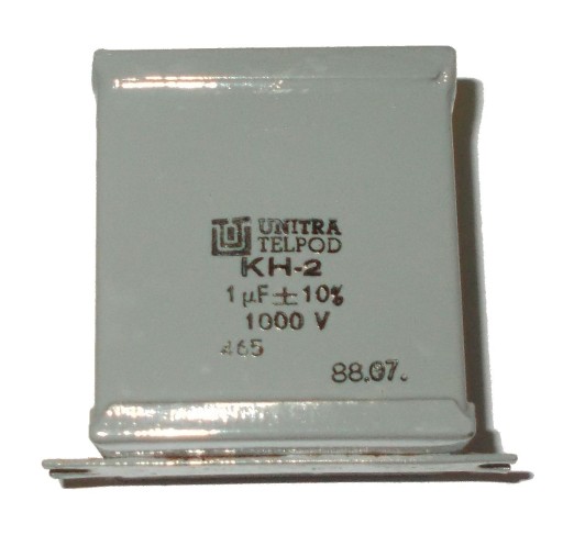 KONDENZÁTOR UNITRA TELPOD _ KH-2 __ 1uF 1000V