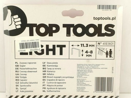 Spony typu J, 10 mm, 1000 ks.