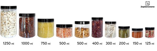 nádoba na uskladnenie potravín 500 ml 0,5 l PET dóza 500 ml