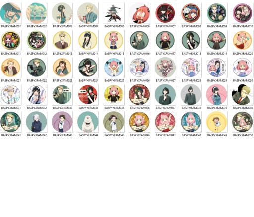 Spy x Family Manga Anime Pins, ZE SI SI VYBERÁTE