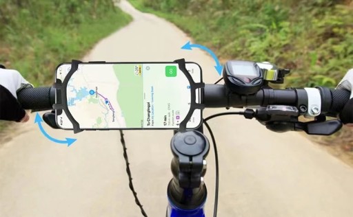 GUMOVÝ DRŽIAK NA TELEFÓN, SMARTFÓN, BICYKEL, MOTOR SKÚTRE, OTOČNÝ O 360°