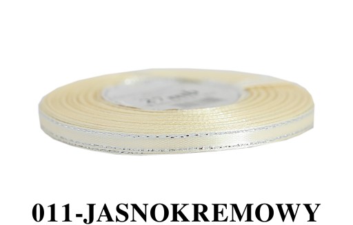 Saténová stuha Silver Stripes, 6mm/27mb, 3 farby na výber