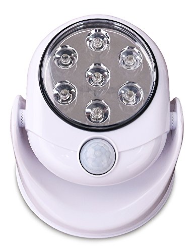 7 LED bezdrôtové svietidlo s 360° pohybovým senzorom, nočné svietidlo na batérie