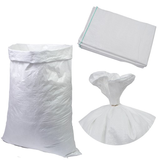 50 kg vrece na odpad z obilného krmiva 65x105cm SILNÉ 65x105cm BIELE Orezané
