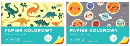 Vystrihovací blok Farebný papier A4/10k na umelecké dielo 115g Interprint