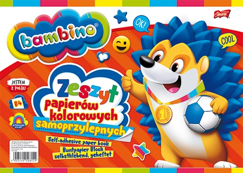 Zápisník z farebných samolepiacich papierov B4 Bam