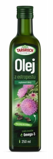 Targroch Ostropestrecový olej lisovaný na studené jedlá, šaláty a šaláty 250 ml