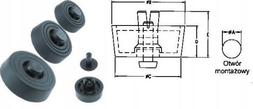 RÝCHLA INŠTALÁCIA NOHA 20,8 mm pre 2 ks / 9934