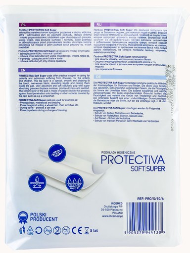 Hygienické vložky 60x90cm popôrodné do savého lôžka 1150 ml 5 kusov