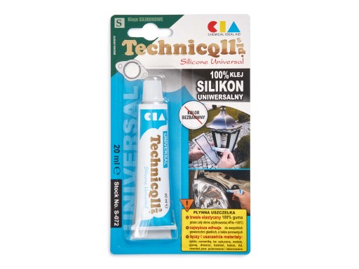 UNIVERZÁLNE ČÍRE SILIKÓNOVÉ LEPIDLO 20ML