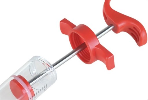 Striekačka na nakladanie, postrek mäsa s marinádou 30ml, INJEKTOR S 2 IHLAMI