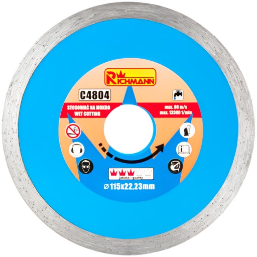 PLNÝ DIAMANTOVÝ DISK 115 MM 22,23 mm C4804