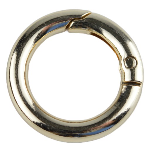 OTVÁRACÍ KRUH SHAKEL KARABÍNA KRUHÁ 20MM - ZLATÁ