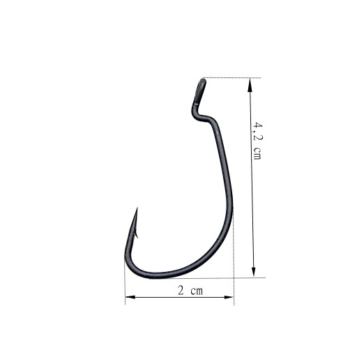 Háčik Offset Wide GAP Háčiky č.2/0 -10ks TEFLON