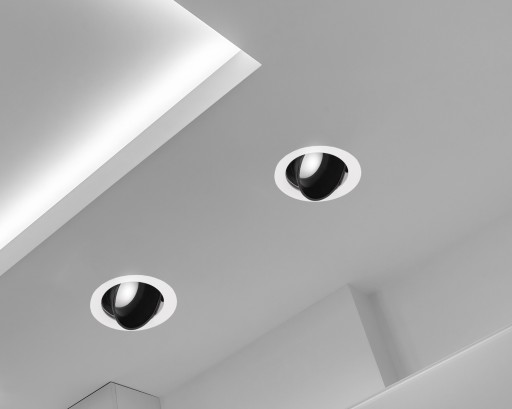 Halogénové LED stropné svietidlo ROUND GU10 Biela Čierna MOVABLE Očko x 3