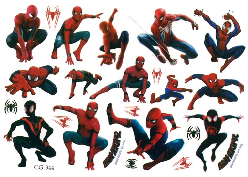Odnímateľné tetovanie pre deti SPIDER-MAN CG344