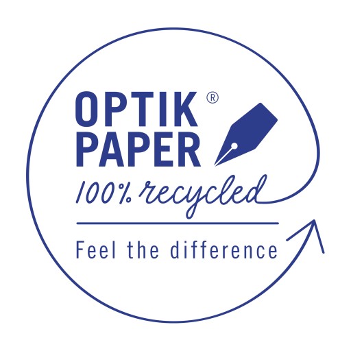 Kockovaný zápisník A4, 50 listov OXFORD Rec'up, mix farieb, ekologický 100%
