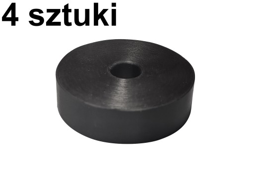 Antivibračná podložka, gumový izolátor vibrácií 40 x 8 x 10 mm - 4 kusy