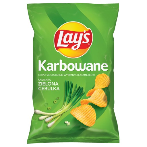 Lay's Crispy zemiakové lupienky s príchuťou zelenej cibuľky 120 g
