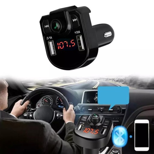BLUETOOTH VYSIELAČ FM SÚPRAVA HANDSPHONE