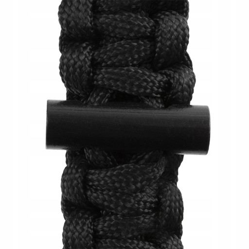 Prívesok na kľúče Badger Outdoor Paracord s karabínkou na zapálenie ohňa, čierna